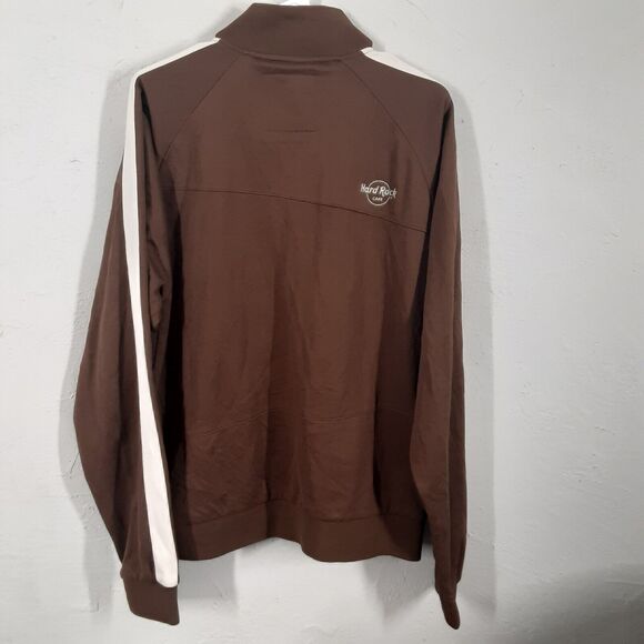 Hard Rock Cafe Track Jacket Adult Men's L Full Zip Embroidered Foxwoods - Picture 8 of 11